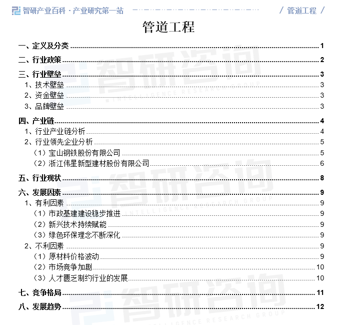 星空体育平台：产业前景预测分析智研产业百科词条【634】——管道工程(图1)